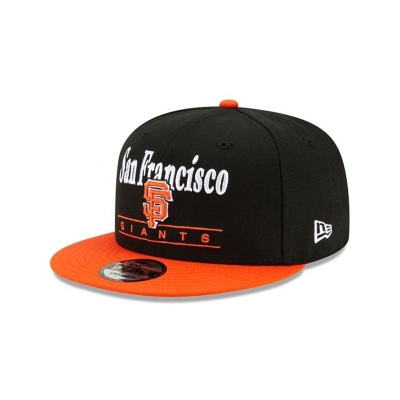 Sapca New Era San Francisco Giants MLB Two Tone Retro 9FIFTY Snapback - Negrii